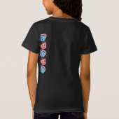 Jouw naam-Cute Kawaii Cupcakes T-shirt (Achterkant)