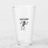 JOUW NAAM DANSEND SKELET VERFGLAS GLAS (Voorkant)