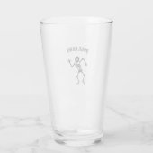 JOUW NAAM DANSENDE SKELET PINTGLAS GLAS (Achterkant)
