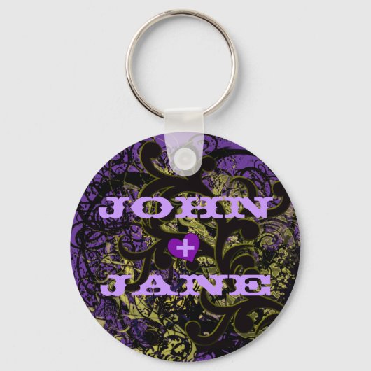 Jouw naam + de naam van je honing sleutelhanger (Voorkant)