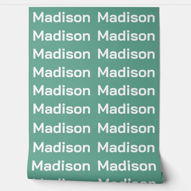 JOUW NAAM die Douanekleur herhaalt Behang (Afrollen)