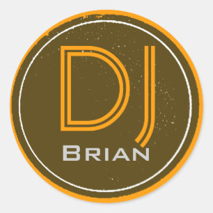 JOUW NAAM DJ RONDE STICKER