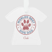 Jouw naam Dog Dad Akita Ugly Sweater Ornament (voorkant)