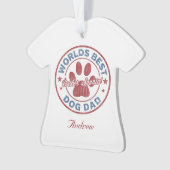 Jouw naam Dog Dad Cocker Spaniel Ugly Sweater Ornament (voorkant)