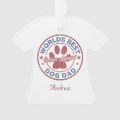 Jouw naam Dog Dad Cocker Spaniel Ugly Sweater Ornament (voorkant)