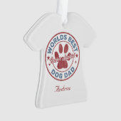 Jouw naam Dog Dad Cocker Spaniel Ugly Sweater Ornament (voorkant)