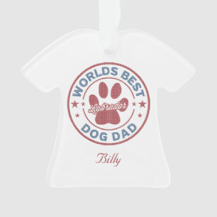 Jouw naam Dog Dad Labrador Ugly Sweater Ornament