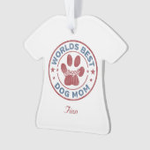 Jouw naam Dog Mam Beagle Ugly Sweater Ornament (voorkant)