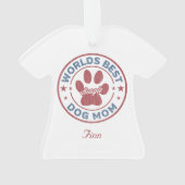 Jouw naam Dog Mam Beagle Ugly Sweater Ornament (achterkant)