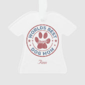 Jouw naam Dog Mam Beagle Ugly Sweater Ornament (voorkant)