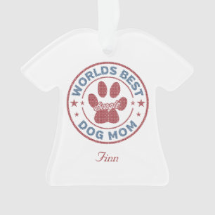 jouw naam Dog mama Beagle Ugly Sweater Ornament