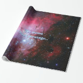 Jouw naam, Eagle Nebula, Intriguing Buitenruimte Cadeaupapier (Uitgerold)