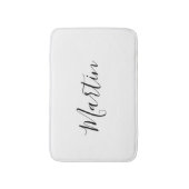 Jouw naam | Elegant Script Badmat (Voorkant Verticaal)