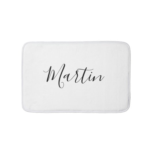 Jouw naam | Elegant Script Badmat (Voorkant)