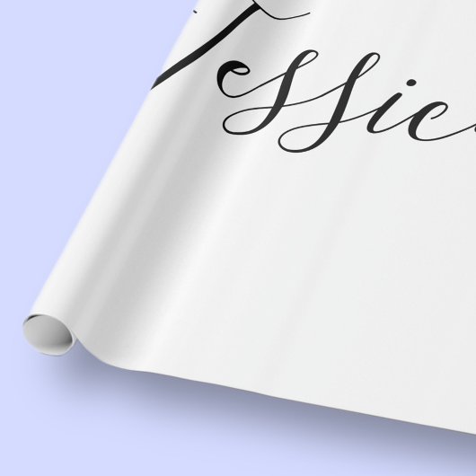 Jouw naam | Elegant Script Cadeaupapier