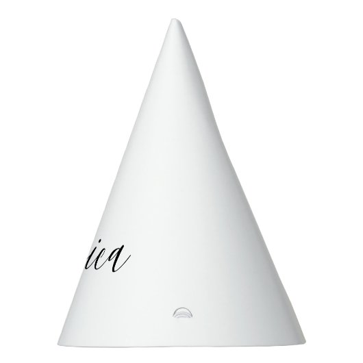 Jouw naam | Elegant Script Feesthoedjes (Rechts)