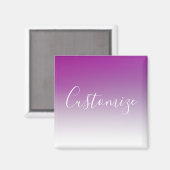 Jouw naam | Elegant Script Magneet (Voorkant / Achterkant)