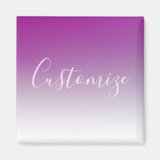 Jouw naam | Elegant Script Magneet (Voorkant)