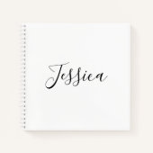 Jouw naam | Elegant Script Notitieboek (Voorkant)