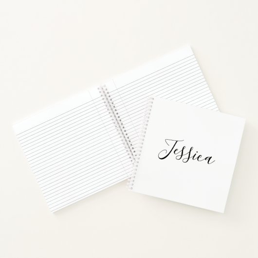 Jouw naam | Elegant Script Notitieboek (Binnen)