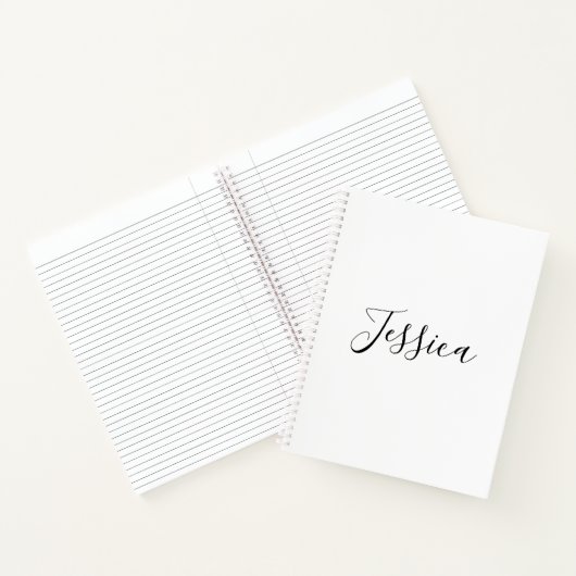 Jouw naam | Elegant Script Notitieboek (Binnen)