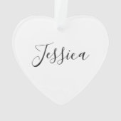 Jouw naam | Elegant Script Ornament (achterkant)