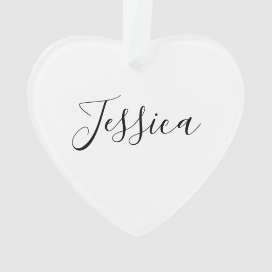 Jouw naam | Elegant Script Ornament (achterkant)