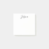 Jouw naam | Elegant Script Post-it® Notes (Voorkant)