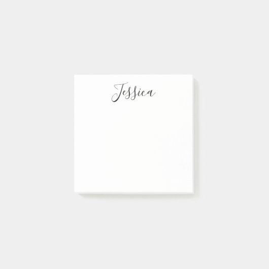 Jouw naam | Elegant Script Post-it® Notes (Voorkant)