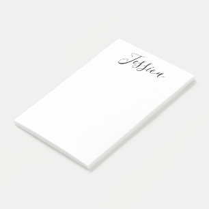 Jouw naam Elegant Script Post-it® Notes