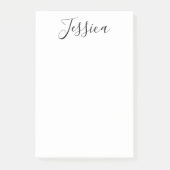 Jouw naam | Elegant Script Post-it® Notes (Voorkant)