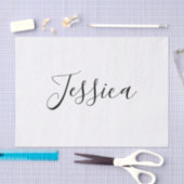 Jouw naam | Elegant Script Tissuepapier (Craft)