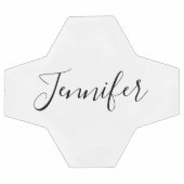 Jouw naam | Elegant Script Voetbal (Enkel)