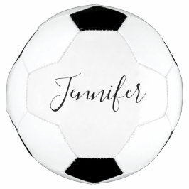 Jouw naam | Elegant Script Voetbal