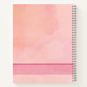 Jouw naam Elegante Roze Magnolia Bloesems Notitieboek (Achterkant)