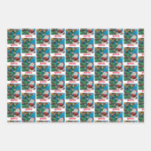 Jouw naam(en) Aangepaste kerstfeestdag Inpakpapier Vel (Voorkant 2)