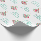 Jouw naam en bericht toevoegen | Kerst-kerstversie Cadeaupapier (Hoek)