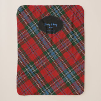 Jouw naam en datum MacLean Scottish Clan Tartan Sherpa Deken
