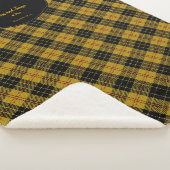 Jouw naam en datum MacLeod Scottish Clan Tartan Sherpa Deken (3/4)