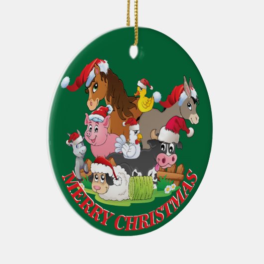 Jouw naam en datum van de kerstkalkoenen keramisch ornament (Rechts)