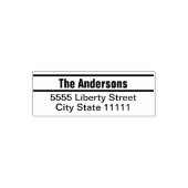 Jouw naam en de Sjabloon van de Tekst van het Adre Zelfinktende Stempel (Design)