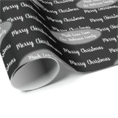 Jouw naam en feestdag Kerstmis Cadeaupapier (Rol Hoek)