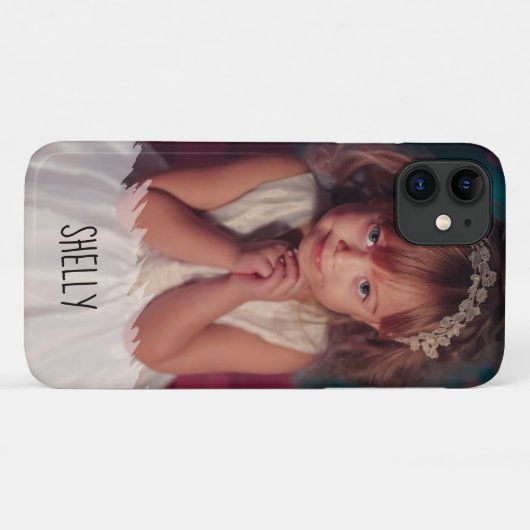 Jouw naam en foto eenvoudig toevoegen Case-Mate iPhone case (Achterkant (horizontaal))