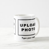 Jouw naam en foto op witte Mok (Voorkant rechts)