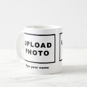 Jouw naam en foto op witte Mok (Voorkant links)