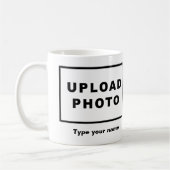 Jouw naam en foto op witte Mok (Links)