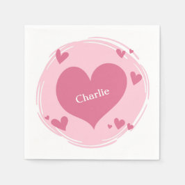 Jouw naam(en) in een hardepapier servetten