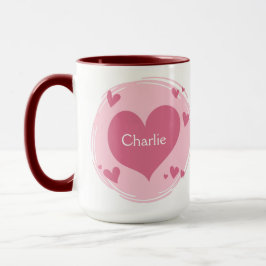 jouw naam(en) in een mok van het hart