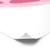 Jouw naam(en) in een poster voor het hart (Hoek)