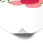 Jouw naam(en) in een poster voor het hart (Hoek)